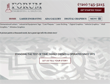 Tablet Screenshot of forumengraving.com